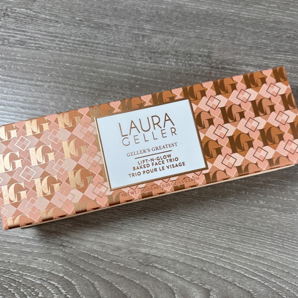 Laura Geller Gellers Greatest Lift-N-Glow Baked Face Trio Palette NEW